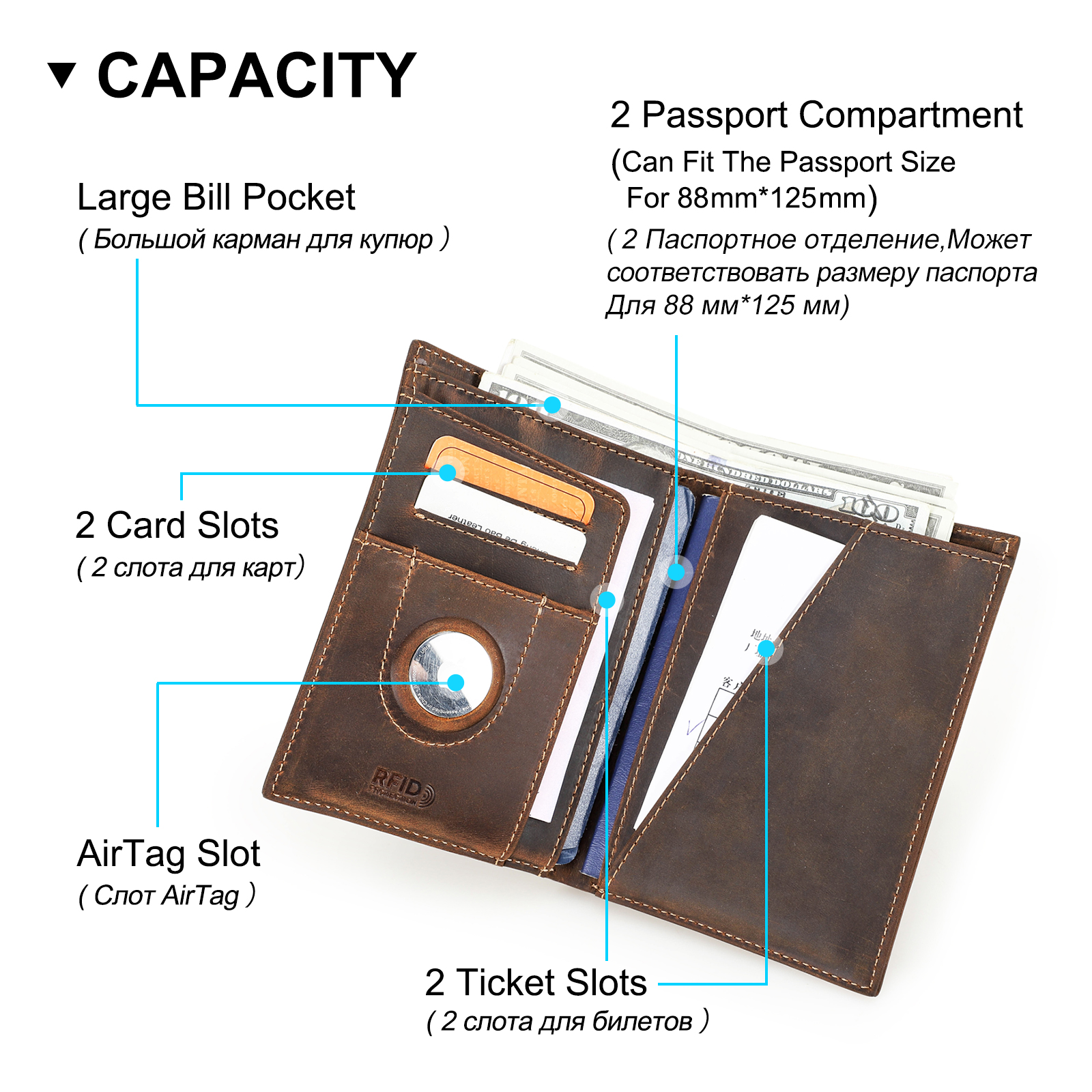 Customized Passport Cover Wall - Airtag Holder Case のレビューと価格