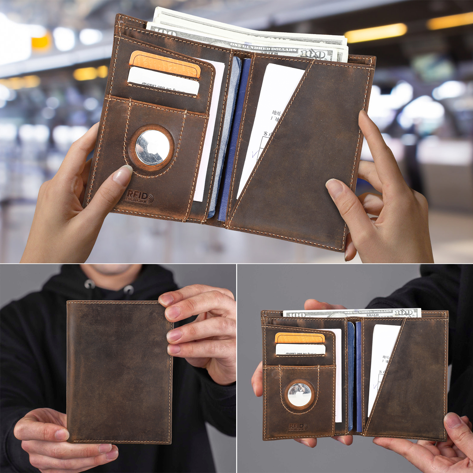Customized Passport Cover Wall - Airtag Holder Case のレビューと価格