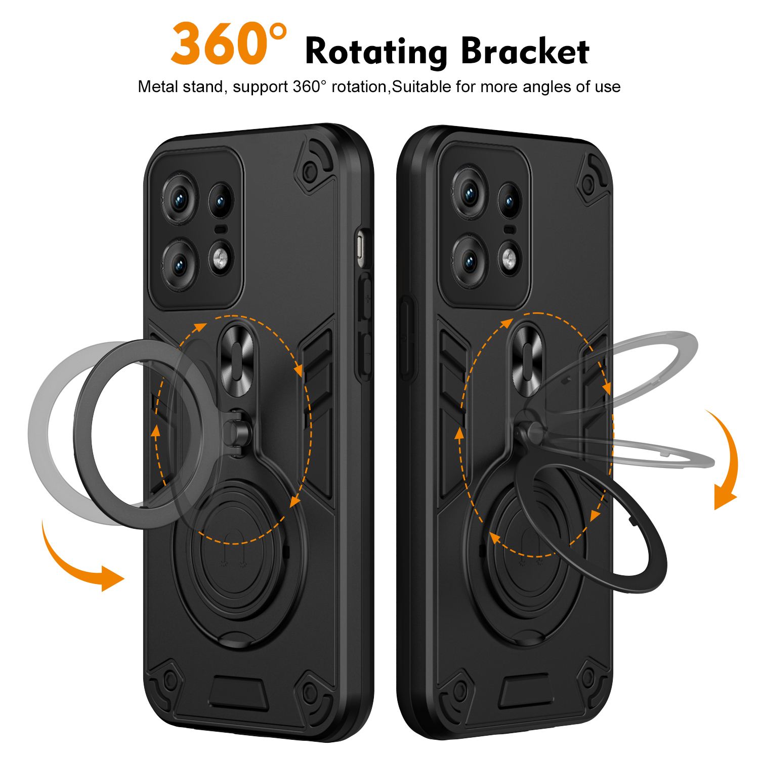 360 ° Rotating Metal Car Brack - Phone Ring Holder のレビューと価格