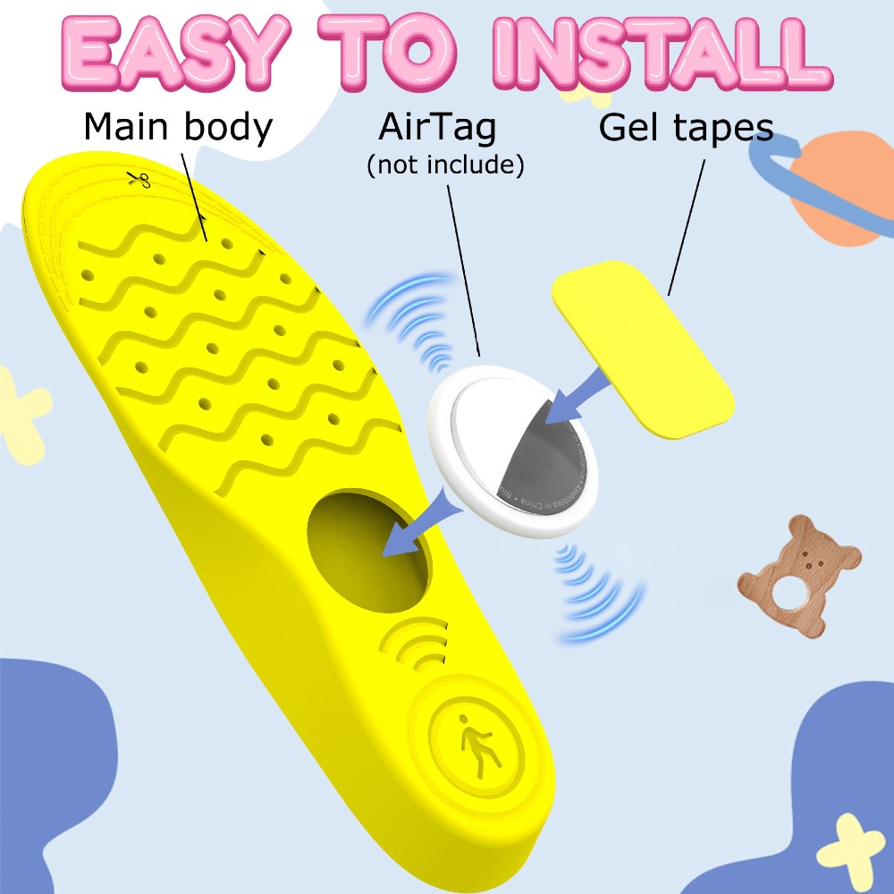 1Pair PU Shoe Insoles 135-230m - Airtag Holder Case のレビューと価格